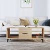 vidaXL Coffee Table Sonoma Oak Engineered Wood 40.2 x 19.7 x 15.7 in