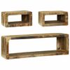 vidaXL TV Cabinet Set 3 pcs Brown 100 x 30 x 32 cm Solid Mango wood