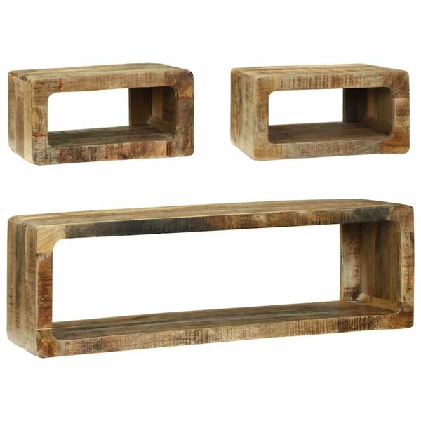 vidaXL TV Cabinet Set 3 pcs Brown 100 x 30 x 32 cm Solid Mango wood