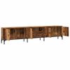 vidaXL TV Cabinet Old wood Engineered wood, metal Medium Adjustable Feet