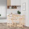 vidaXL Bar Set Natural wood Solid pine wood Medium Bar Set Square
