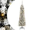 vidaXL Artificial Christmas Tree with 300 LEDs White 82.68 in