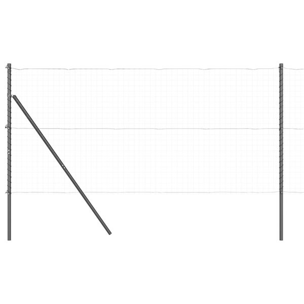 vidaXL Fence Post Other 26 pcs Grey 1.26 x 1.26 x 78.74 in Steel