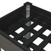 vidaXL Garden Raised Bed Gray Wood plastic composite, Steel Large
