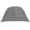 vidaXL Camping Tent Cabin 4-Person Grey and Orange Waterproof