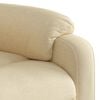 vidaXL Electric Massage Recliner Chair Cream Polyester, Foam, Metal, Plywood