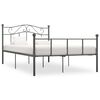 vidaXL Bed Frame Grey Metal Double Durable Bed Frame Rectangular