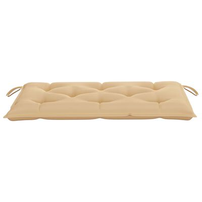 vidaXL Garden Bench Cushion Beige 39.4"x19.7"x 2.8" Fabric
