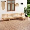 vidaXL Garden Lounge Set Natural Pine Solid Pine Wood Five-Piece Modular