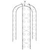 vidaXL Garden Arch Black Powder-Coated Steel &Oslash;70.9x100.4 in Durable