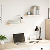 vidaXL Floating Shelf Set of 2 Oak Engineered wood with oak veneer