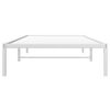vidaXL Metal Bed Frame without Mattress White 39.4"x74.8"