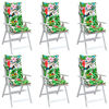 vidaXL Highback Chair Cushion Set of 6 Multicolor