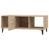 vidaXL Coffee Table Sonoma Oak Engineered Wood 40.2 x 19.7 x 15.7 in
