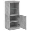 vidaXL Sideboard Concrete Grey Engineered wood, Glass Medium Sideboard