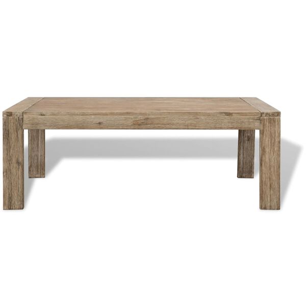 vidaXL Coffee Table Solid Brushed Acacia Wood 43.3"x23.6"x15.7"
