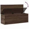 vidaXL Storage Box Brown oak Engineered wood 13.8 in x 40.2 in x 13.8 in