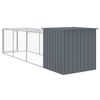 vidaXL Chicken Cage Anthracite Galvanized steel Large Chicken Cage