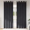 vidaXL Blackout Curtains 2 pcs Dark Grey 55.12 x 88.58 in Velvet