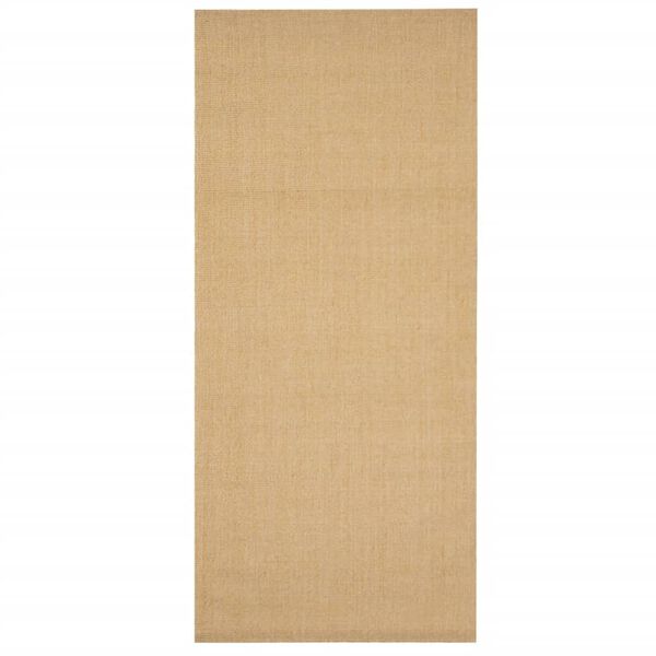 vidaXL Rug Natural 100% Sisal 26 x 59 in Rug Rectangular Minimalist