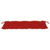 vidaXL Garden Bench Wood brown with red cushion