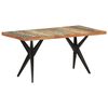 vidaXL Dining Table Mixed wood colors Solid reclaimed wood Large