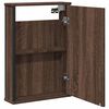 vidaXL Bathroom Mirror Cabinet Brown oak Engineered wood Medium