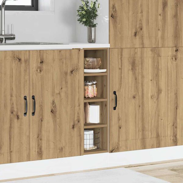 vidaXL Bottom Cabinet Artisan Oak Engineered Wood Small Adjustable Feet