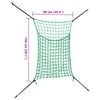 vidaXL Hay Net Set of 2 Green Polypropylene 0.9 x 1.5 m Durable