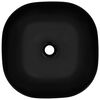 vidaXL Wash Basin 16.7x16.7x5.7" Ceramic Black
