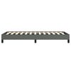 vidaXL Bed Frame Dark gray 100% polyester, plywood, engineered wood Twin