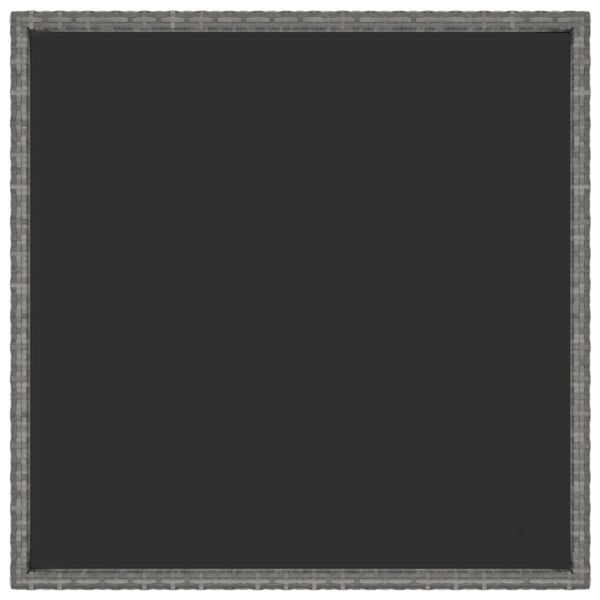 vidaXL Garden Table Set of 3 Grey