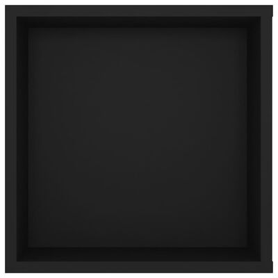 vidaXL Wall-Mounted TV Cabinet Black 40.2"x13.8"x13.8" Chipboard