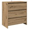 vidaXL Sideboard Set of 2 Artisan oak Engineered wood Medium Sideboard
