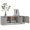 vidaXL TV Cabinet Concrete grey Engineered wood Medium TV Cabinet