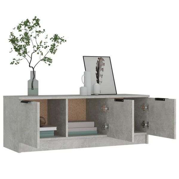 vidaXL TV Cabinet Concrete grey Engineered wood Medium TV Cabinet