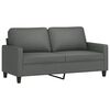 vidaXL Sofa Set Dark Grey 100% Polyester Fabric, Metal, Textilene, Plywood