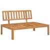 vidaXL Pallet Sofa Set Natural Wood Solid acacia wood with an oil finish