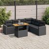 vidaXL Garden Sofa Set Black