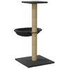 vidaXL Cat Tree Dark Grey Engineered wood, plush, sisal Medium Cat Tree