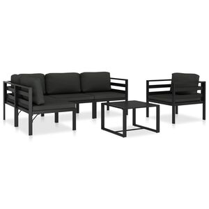 vidaXL Garden Lounge Set Anthracite
