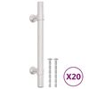 vidaXL Cabinet Handle Set of 20 Silver Stainless Steel Standard
