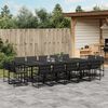 vidaXL Garden Dining Set Black