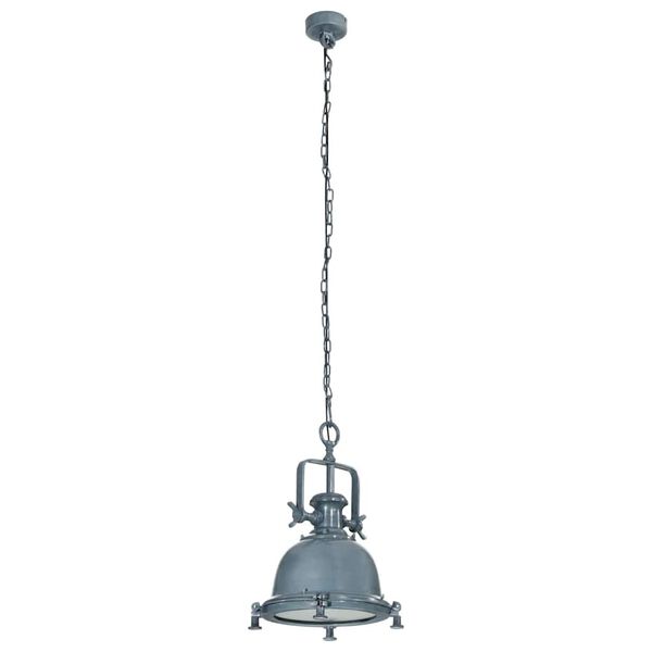 vidaXL Pendant Lighting Gray Aluminum Medium Pendant Lighting