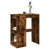 vidaXL Bar Table Smoked Oak Engineered Wood Tall Bar Table Rectangular