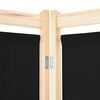 vidaXL 5-Panel Room Divider Black 78.7"x66.9"x1.6" Fabric