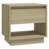 vidaXL Bedside Cabinet Set of 2 Sonoma Oak Engineered Wood Standard