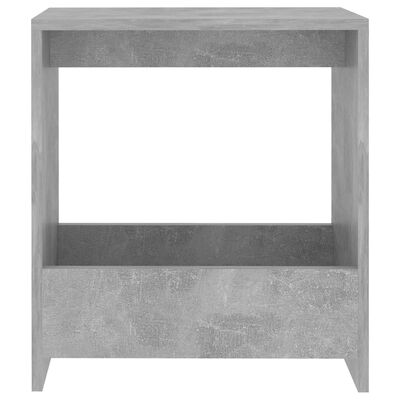 vidaXL Side Table Concrete Gray 19.7"x10.2"x19.7" Engineered Wood