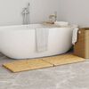 vidaXL Bath Mat Natural bamboo Bamboo 27.6 x 19.7 in Non-slip