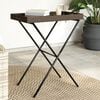 vidaXL Folding Tray Table Brown